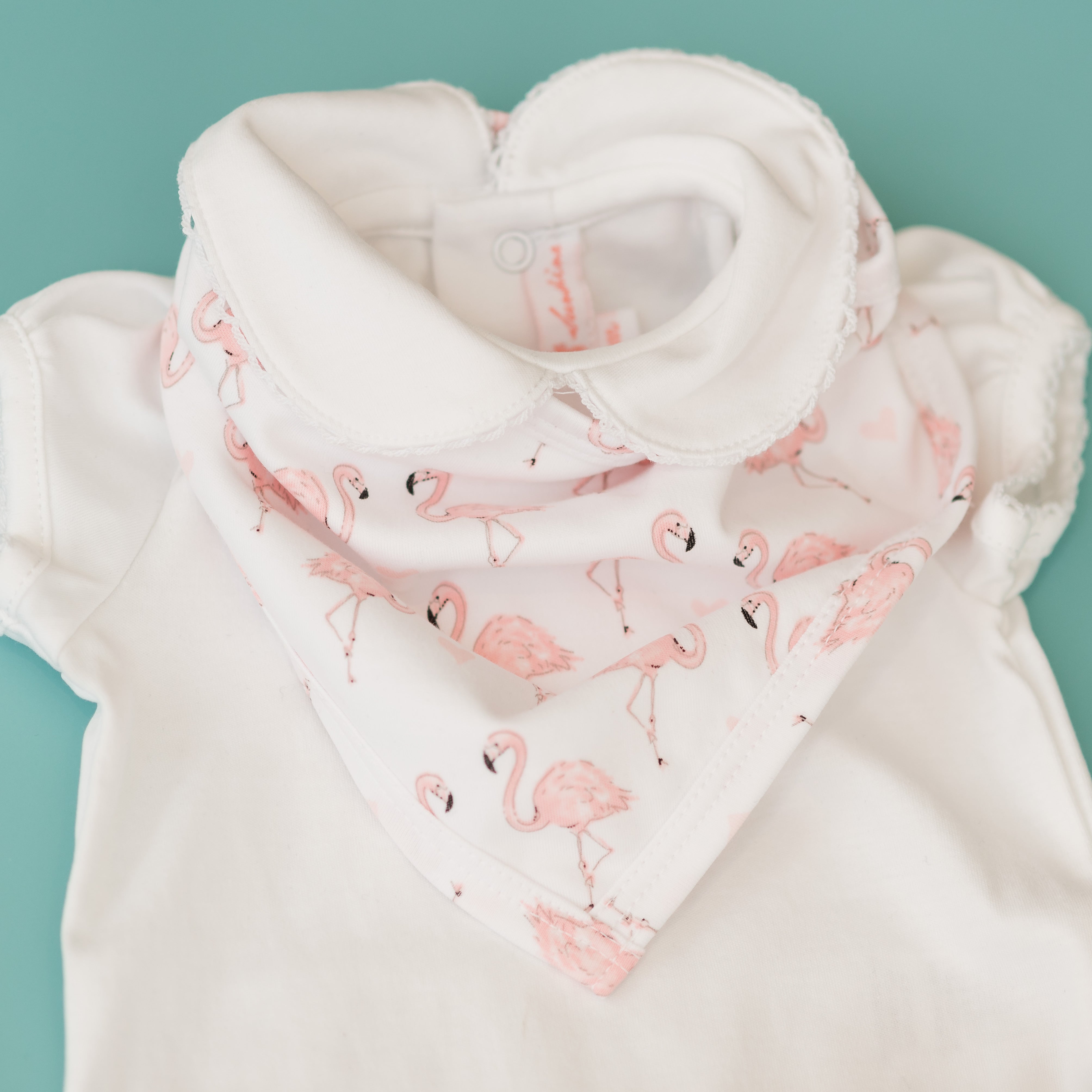 Pink Flamingo Bandana Bib