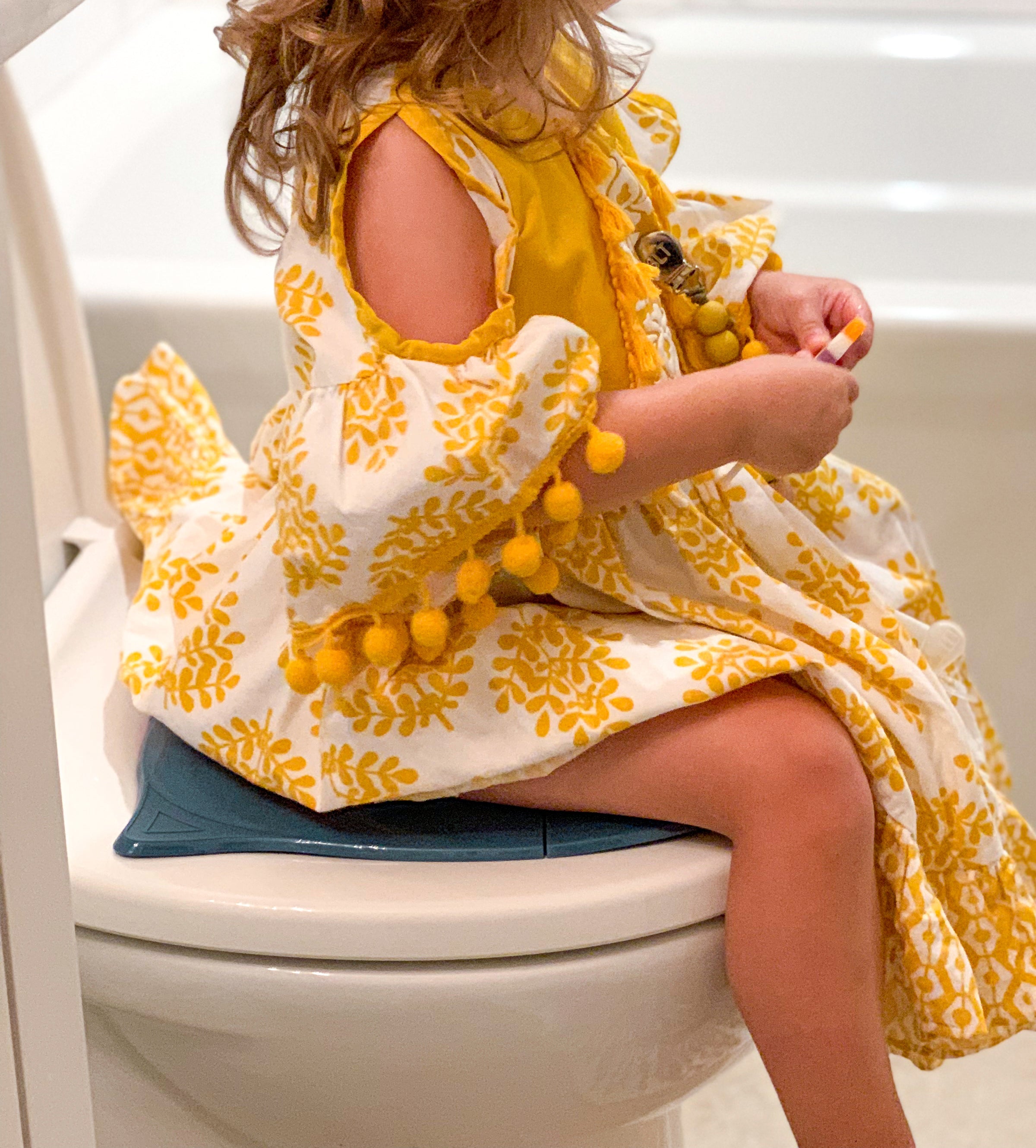 Folding Kids Toddler Travel Potty Seat - Dark Teal