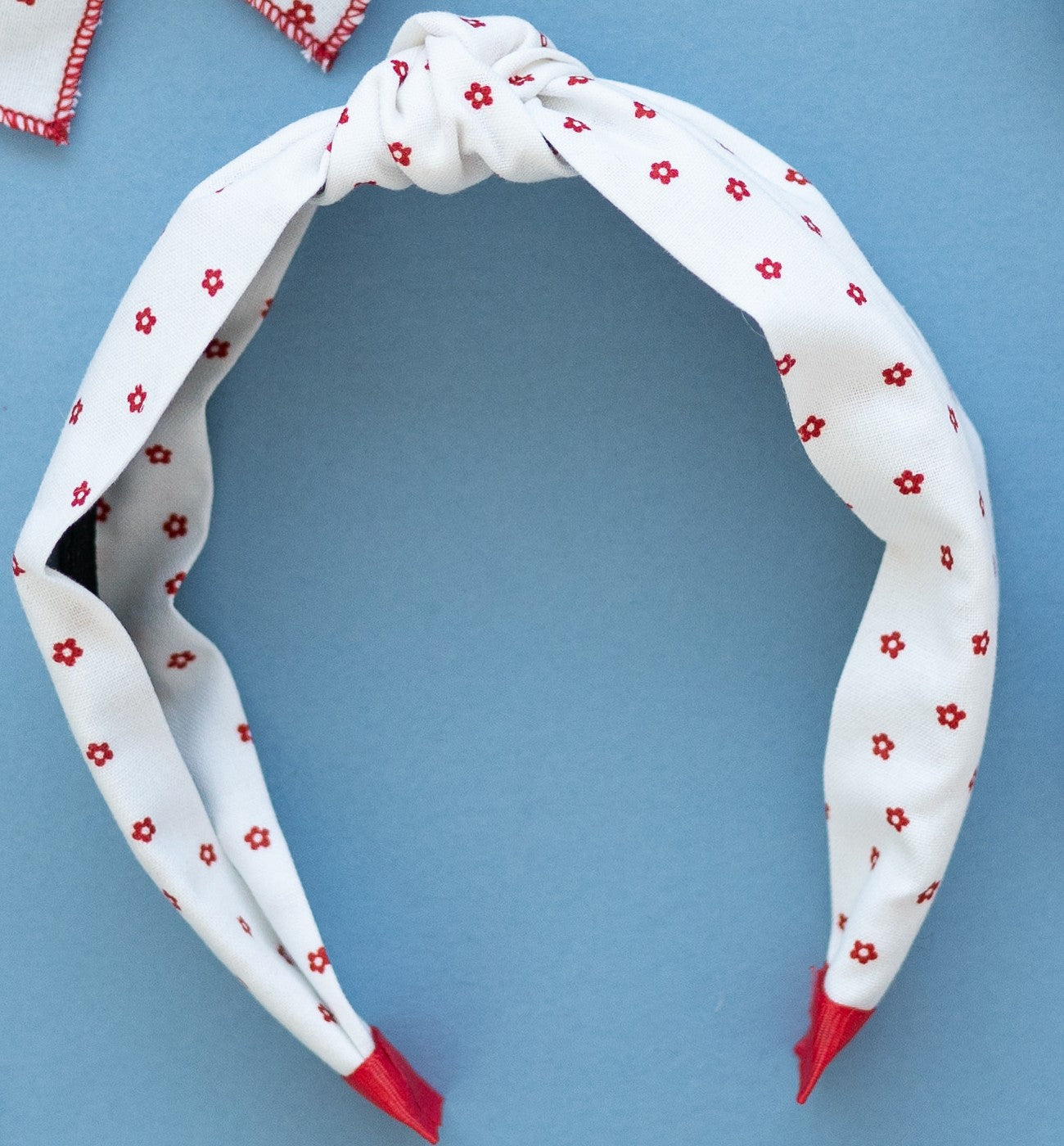 Indy Bloom- Red| Knotted Headband