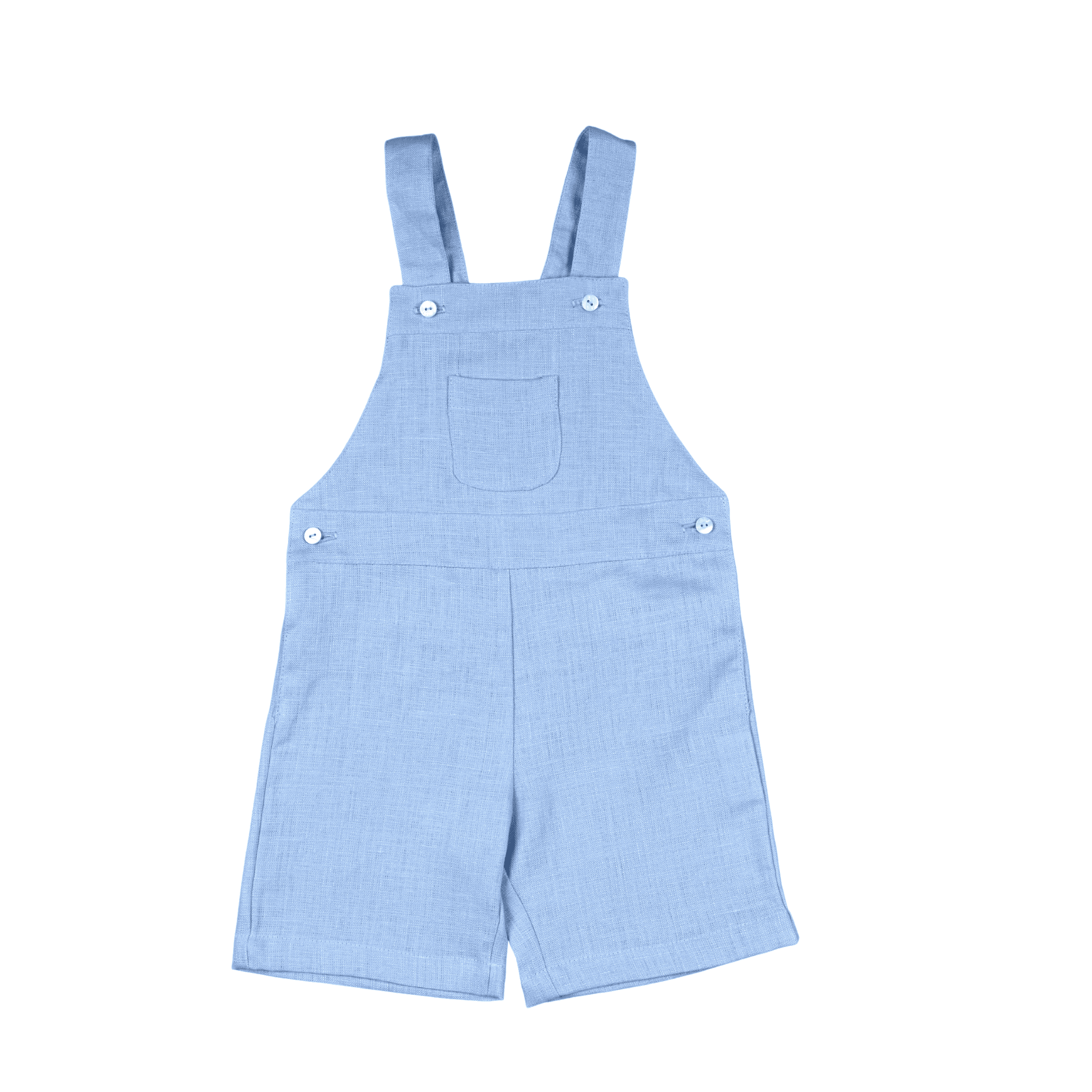 Ineo | Boys Blue Linen Overalls