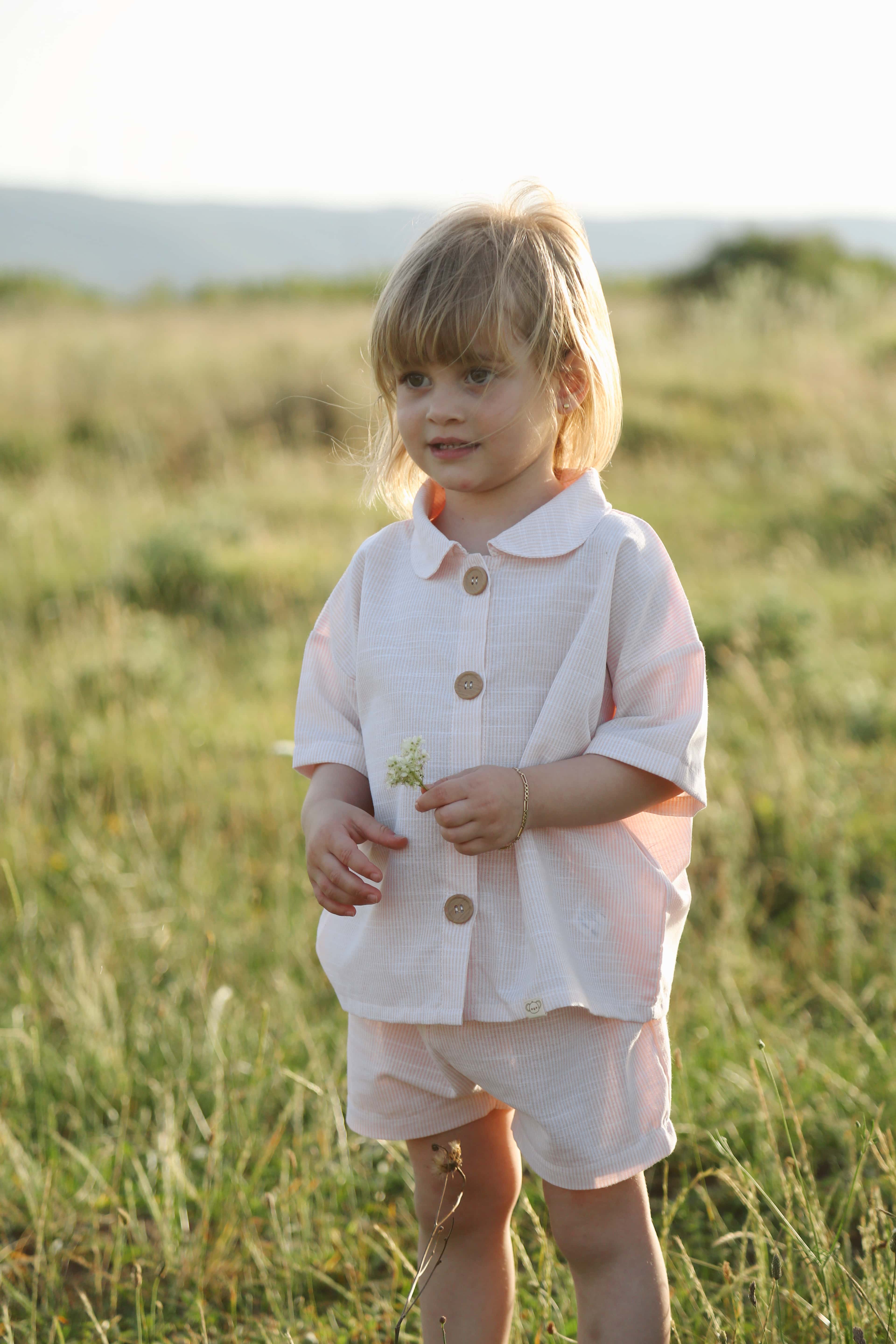 Girl Shirt-short Set