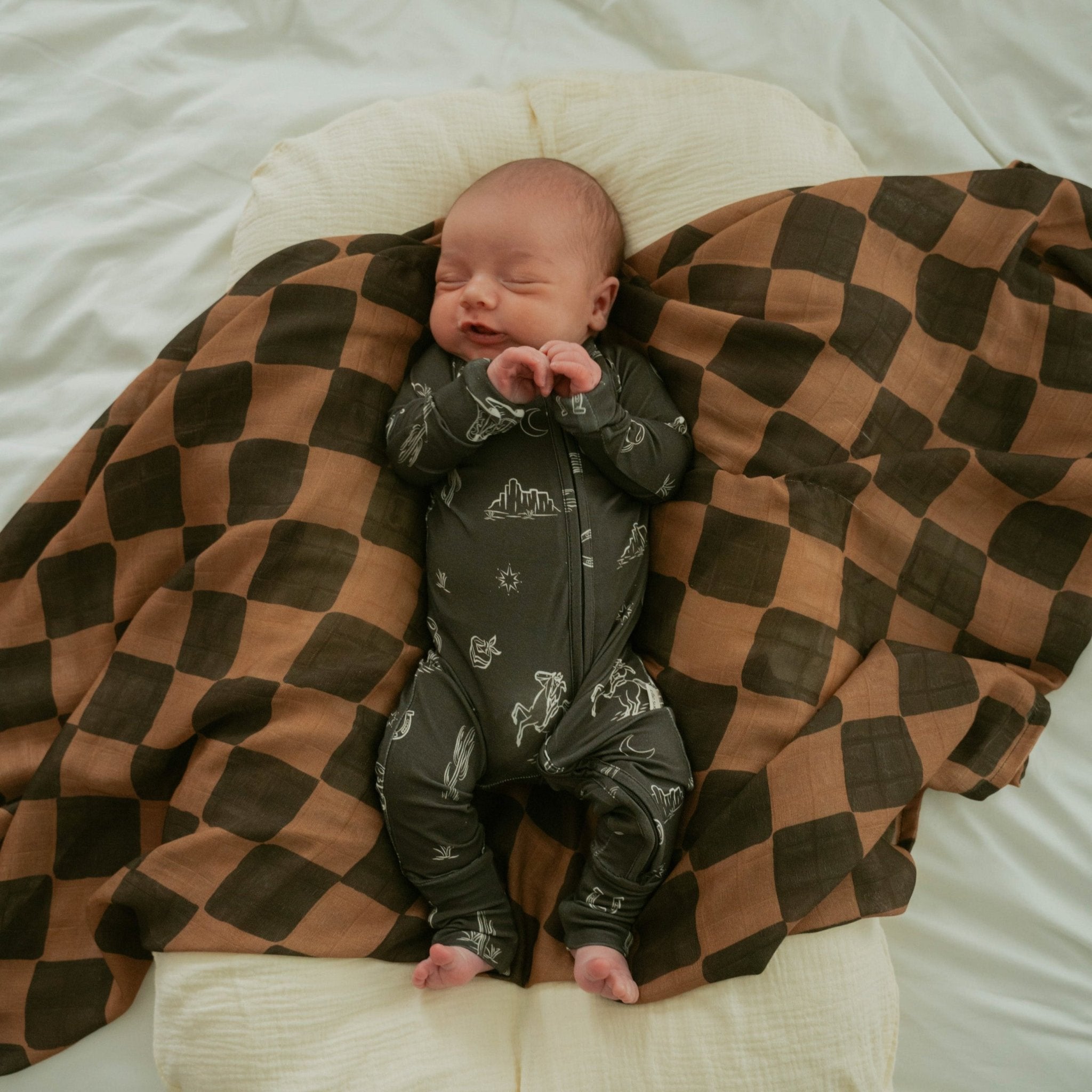 Ink & Earth Muslin Swaddle Blanket