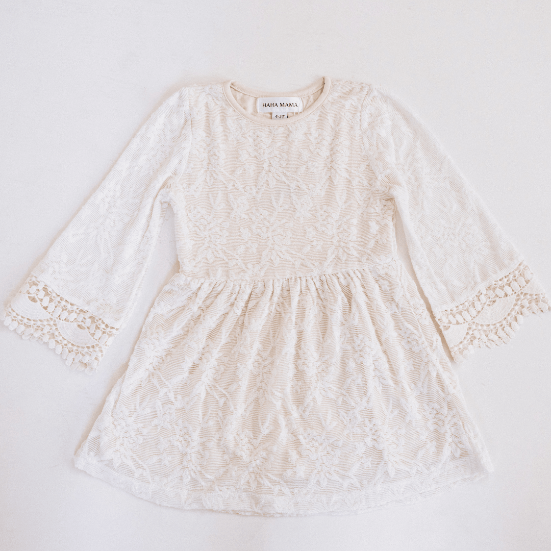 Ivory Lace Mommy & Me Dress - Child