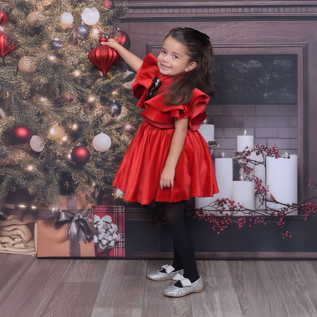 Josephine Red Party Dress