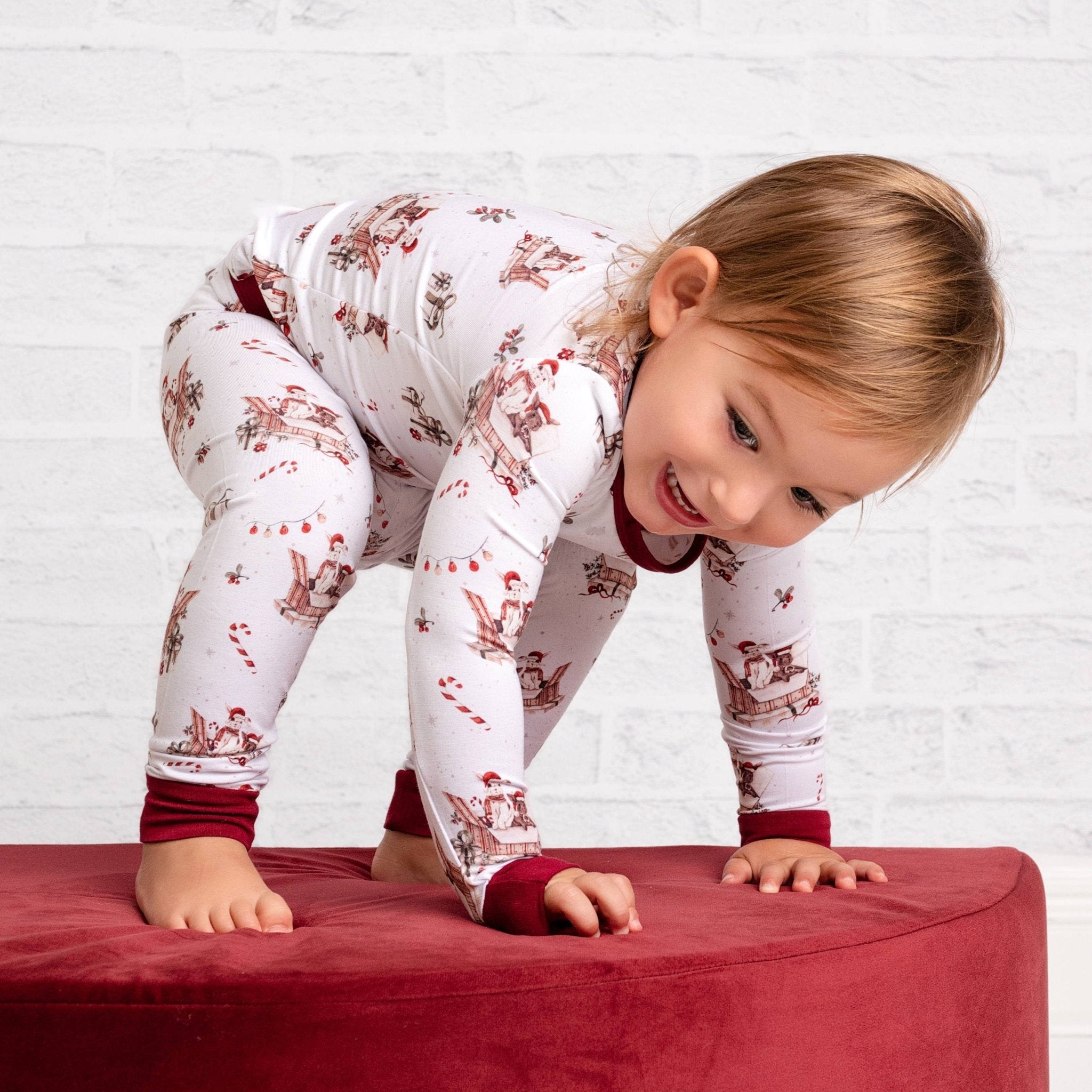 Jingle Bell Hop (rabbit) Long Sleeve Pj's