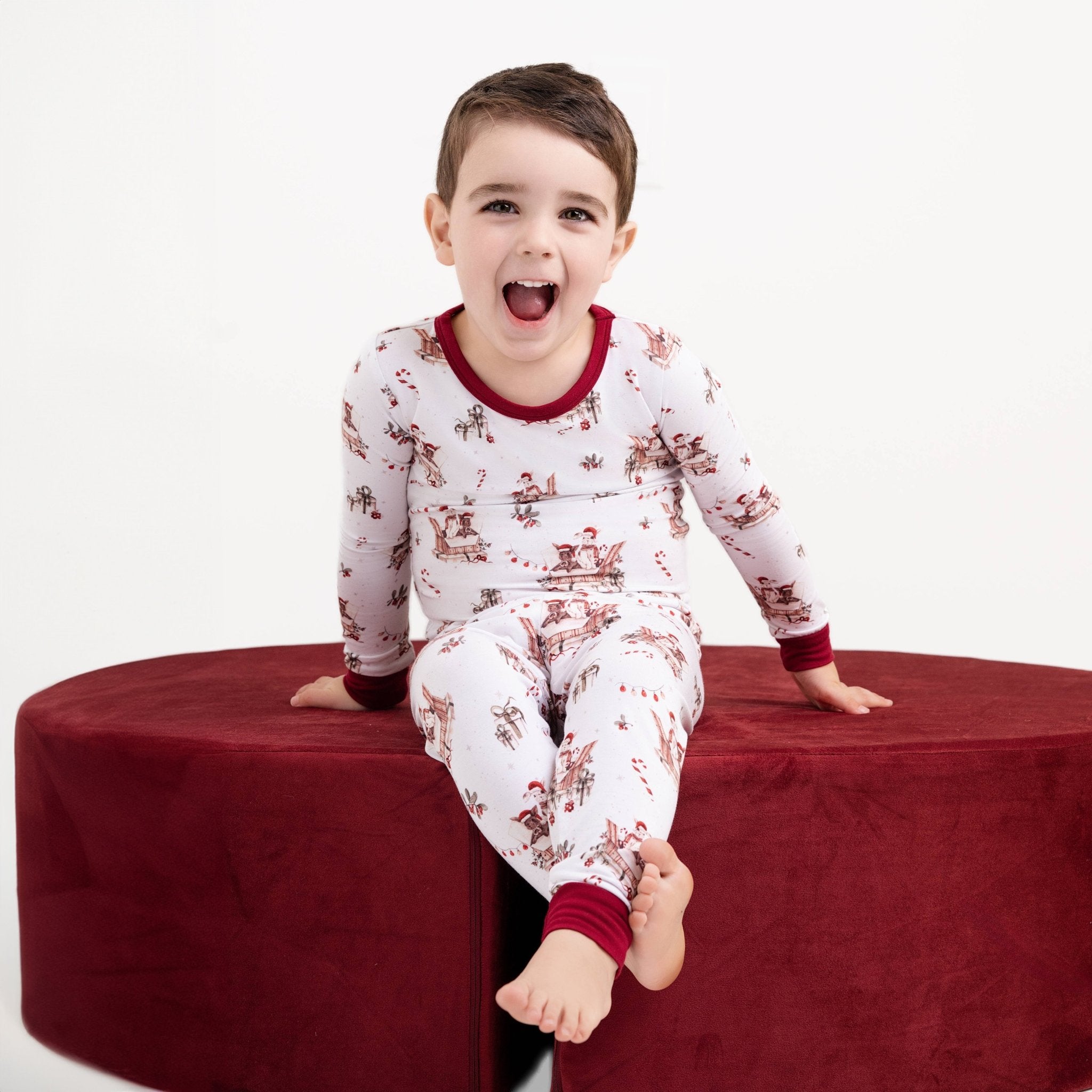 Jingle Bell Hop (rabbit) Long Sleeve Pj's