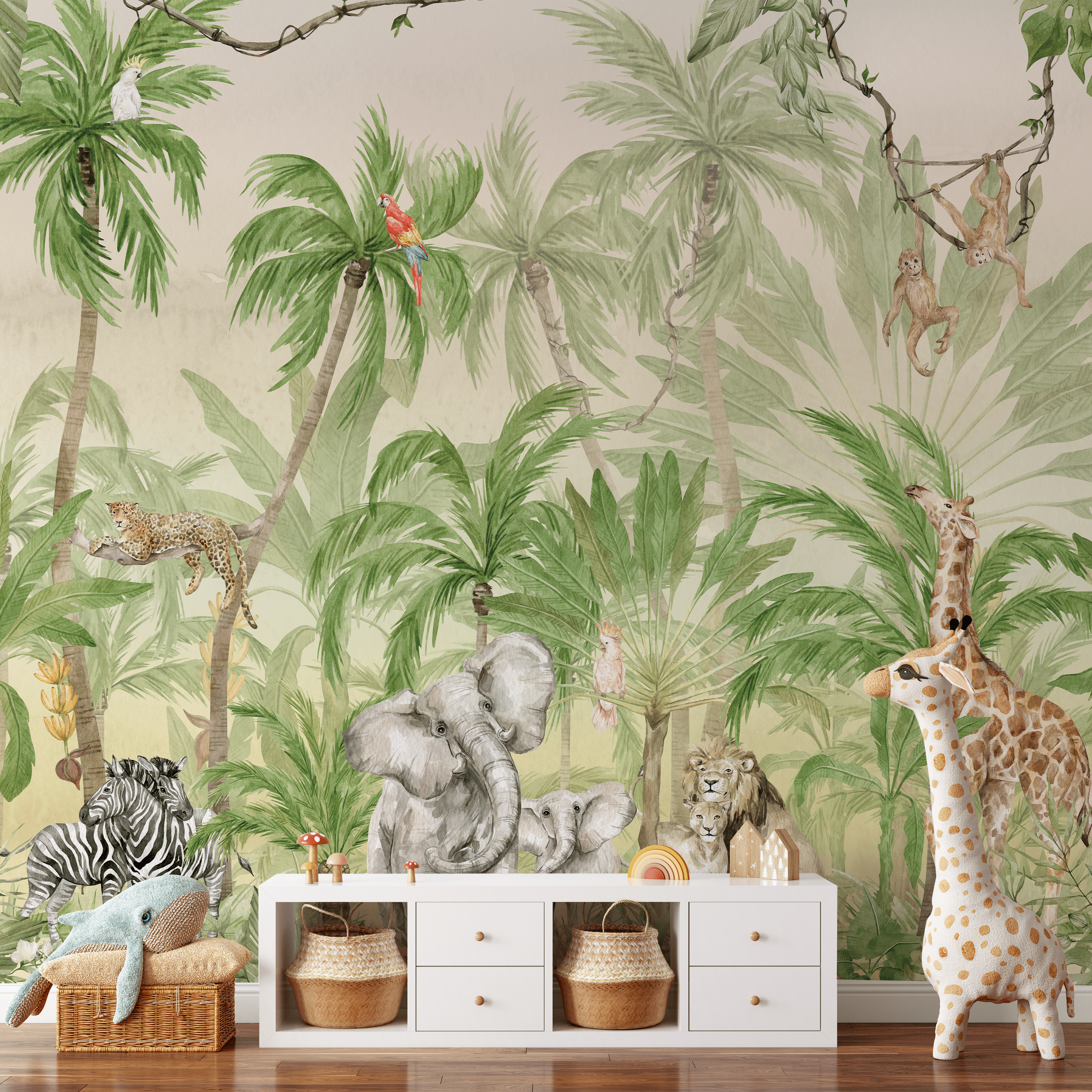 Jungle Animal Wall Mural