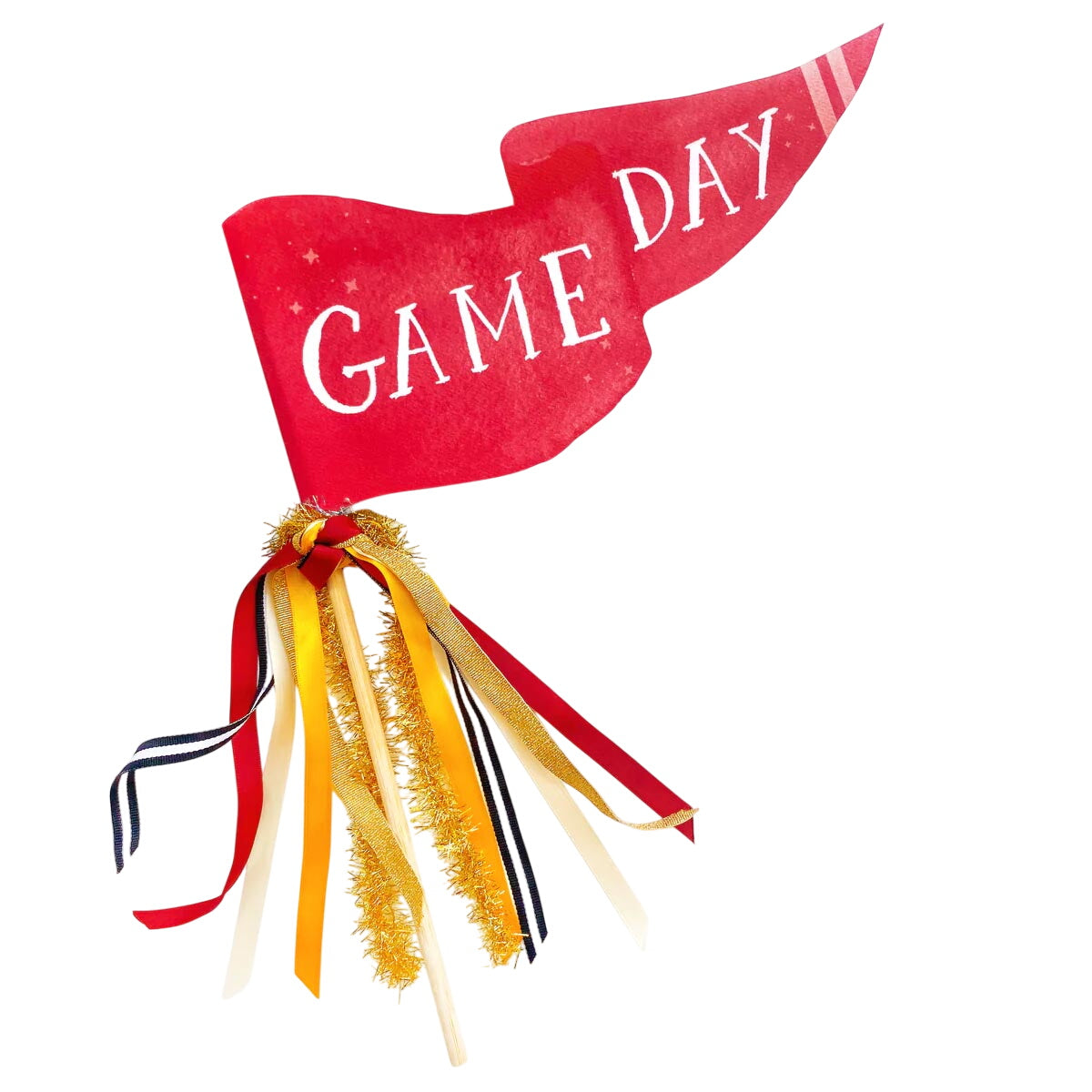 Red Game Day Party Pennant