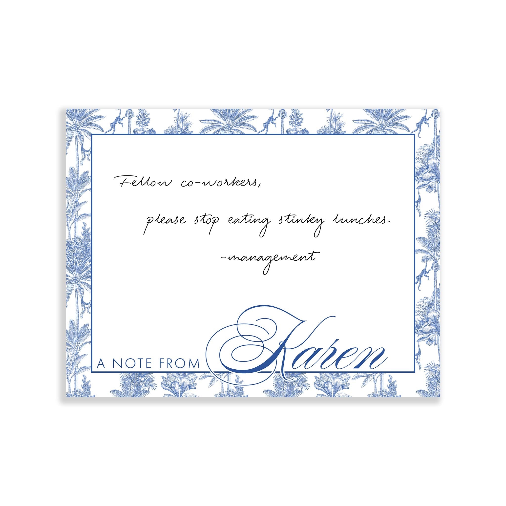 A Note From Karen Notepad