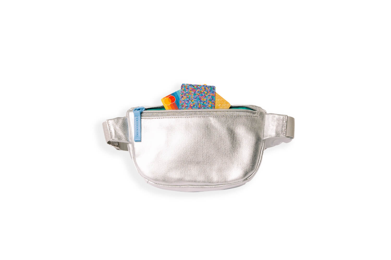 Kids Belt Bag - Silver Canvas