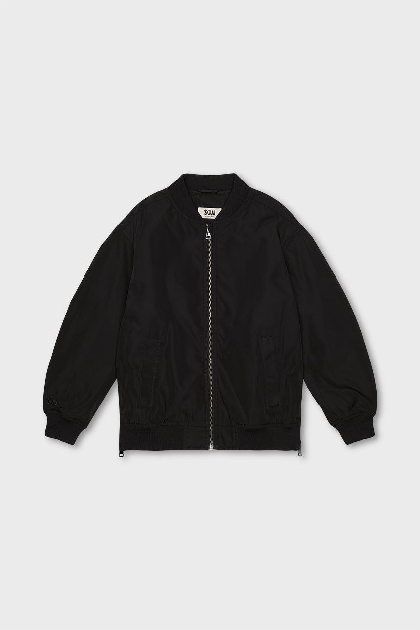 Bomber Jacket With Side Zips