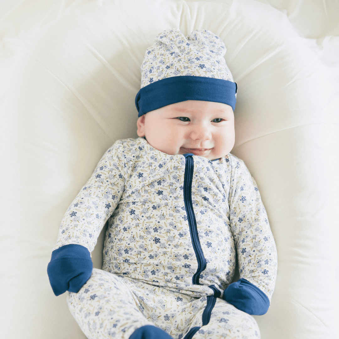 Knit Beanie In Ditzy Daisy