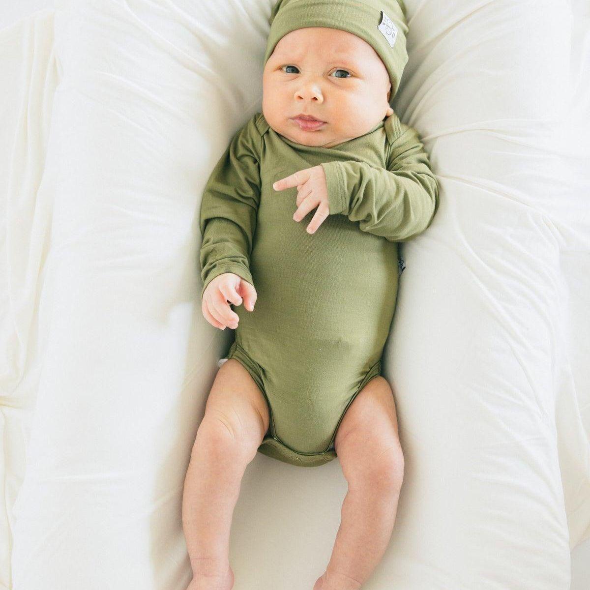 Knit Beanie In Olive