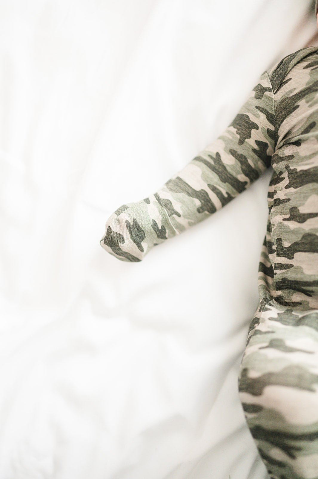 Knotted Baby Gown - Camo
