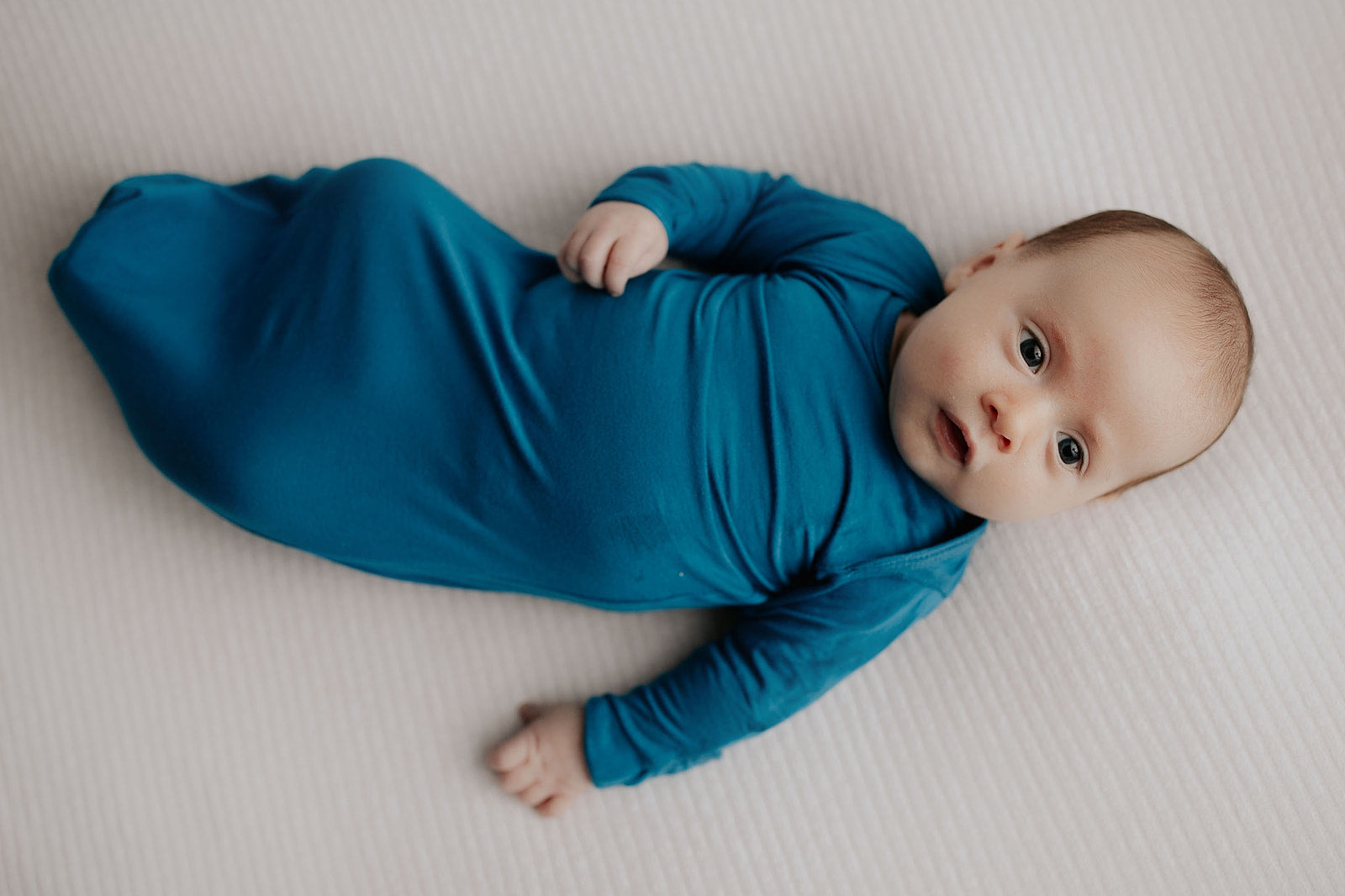 Blue Knotted Newborn Baby Gown