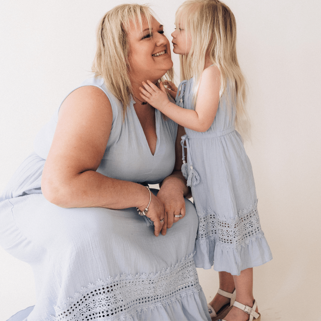 Lace Cutout Mommy & Me Dress - Child