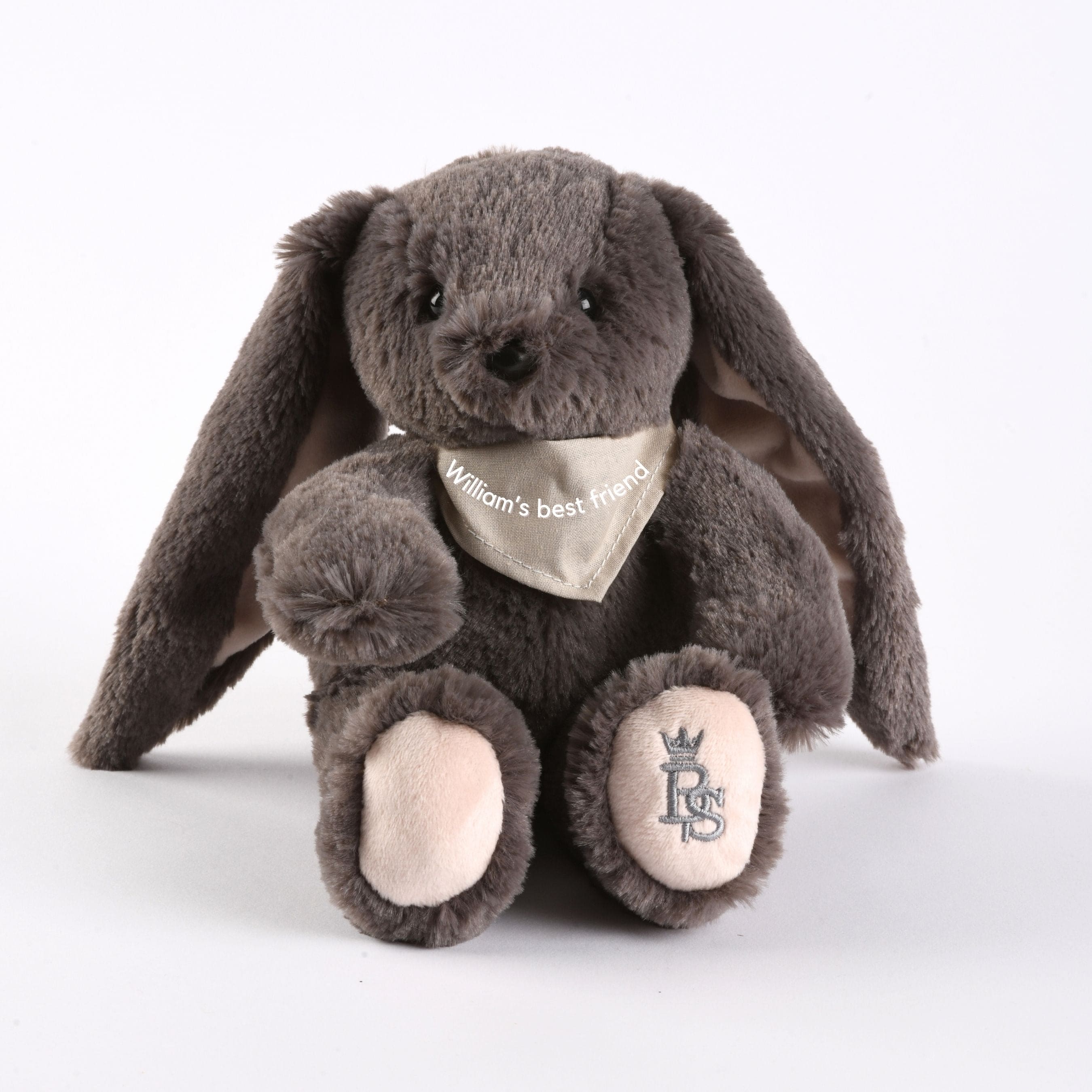 Lapinou | Grey Personalised Plush Bunny Toy (20cm) | Made In France