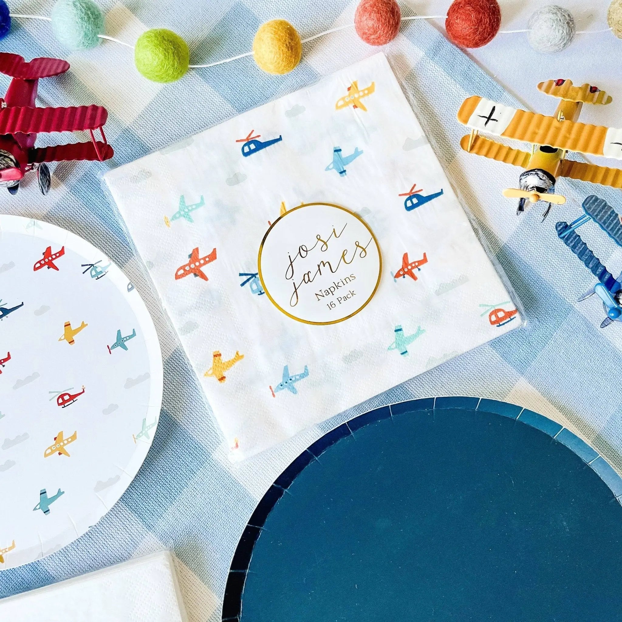 Airplane Napkins Large (16 Per Set)
