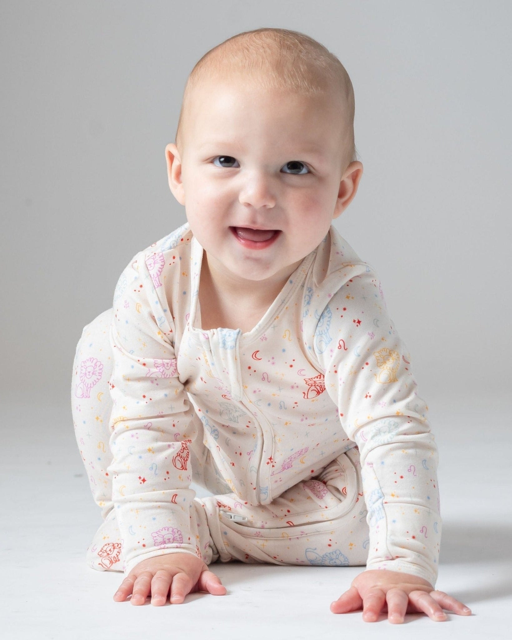 Leo Bamboo Zipper Footie