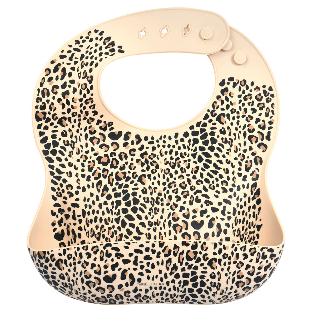 Leopard Silicone Baby Bib