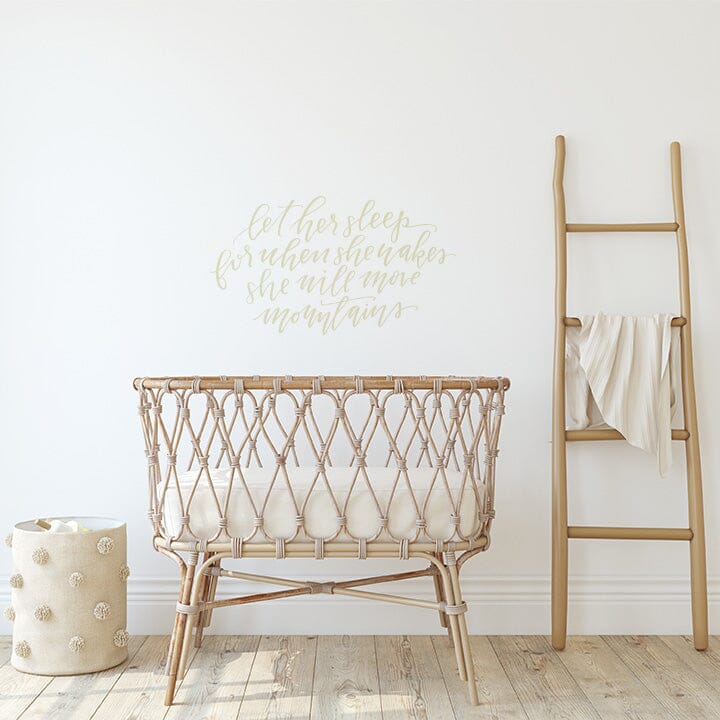 Let Her Sleep Wall Decal