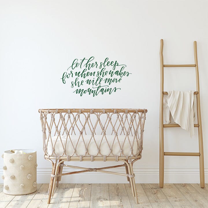 Let Her Sleep Wall Decal