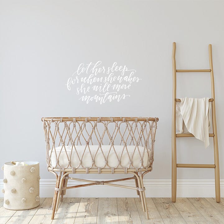 Let Her Sleep Wall Decal