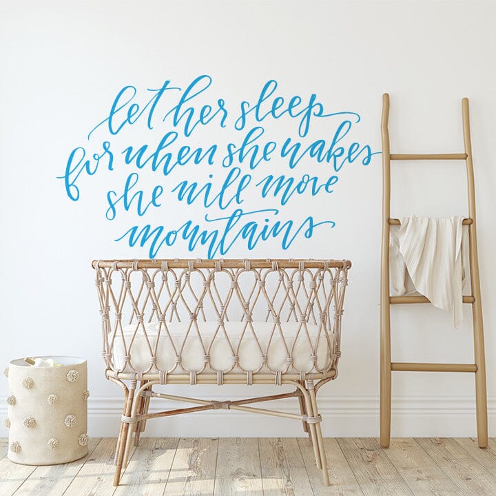 Let Her Sleep Wall Decal