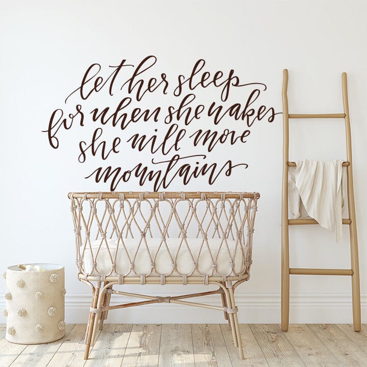 Let Her Sleep Wall Decal