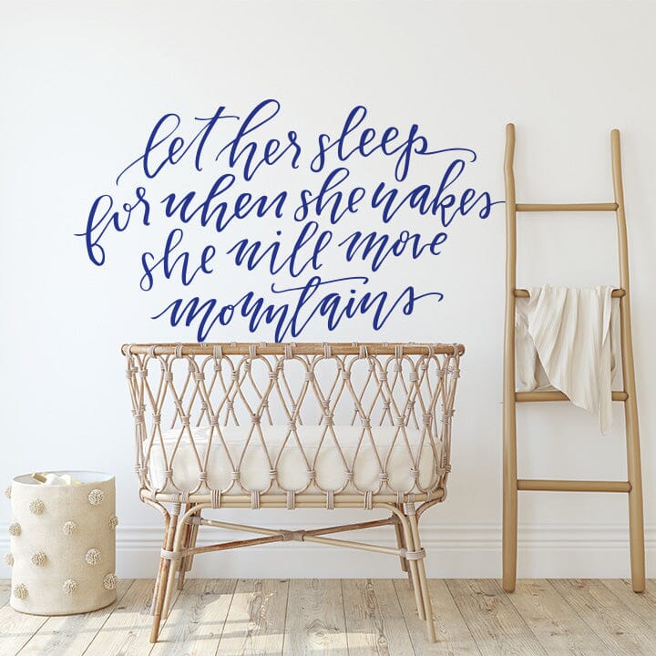 Let Her Sleep Wall Decal