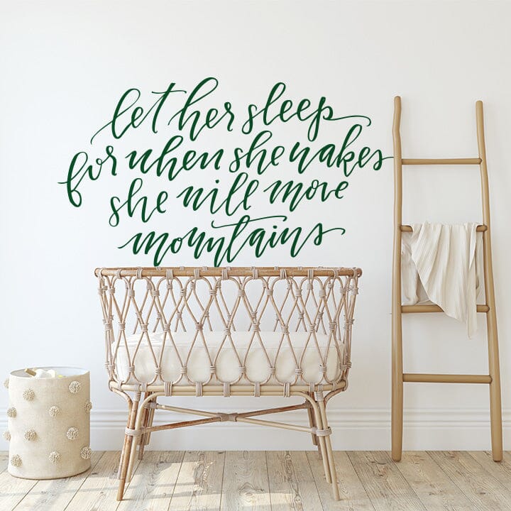 Let Her Sleep Wall Decal