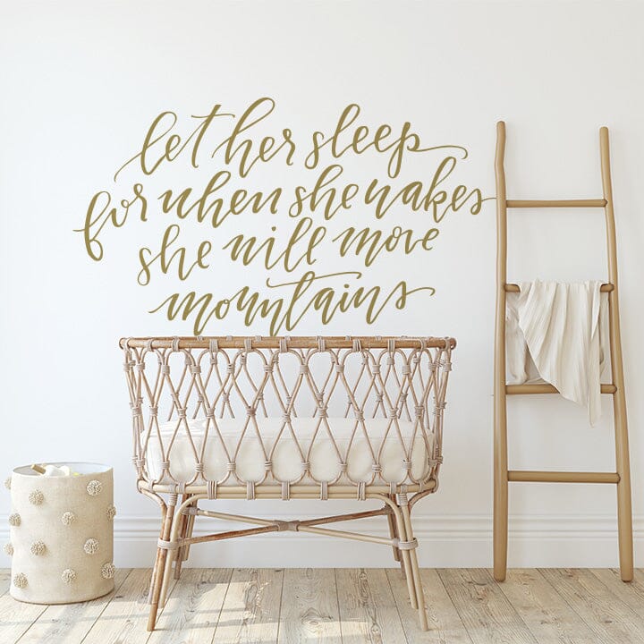 Let Her Sleep Wall Decal