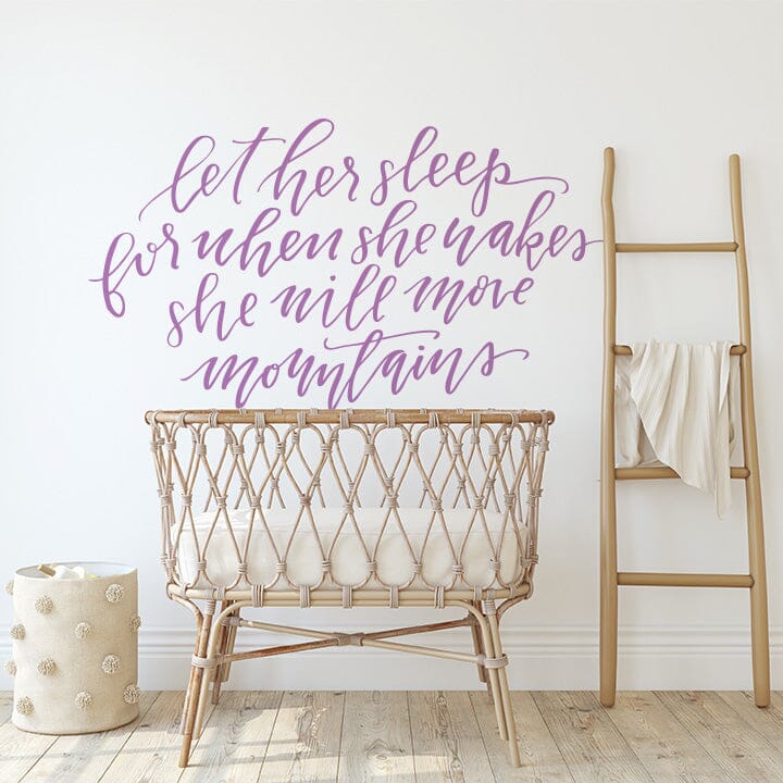 Let Her Sleep Wall Decal