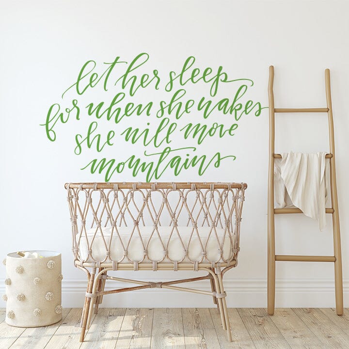 Let Her Sleep Wall Decal