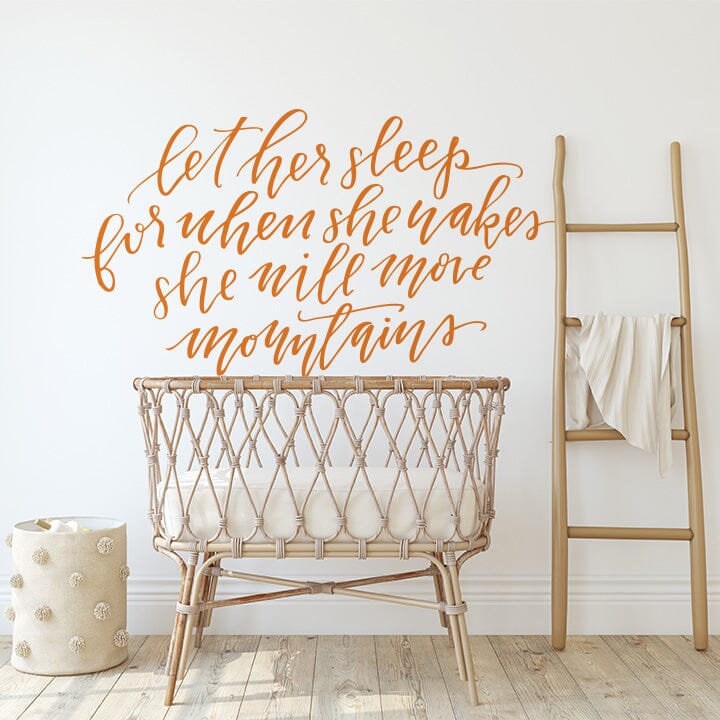 Let Her Sleep Wall Decal
