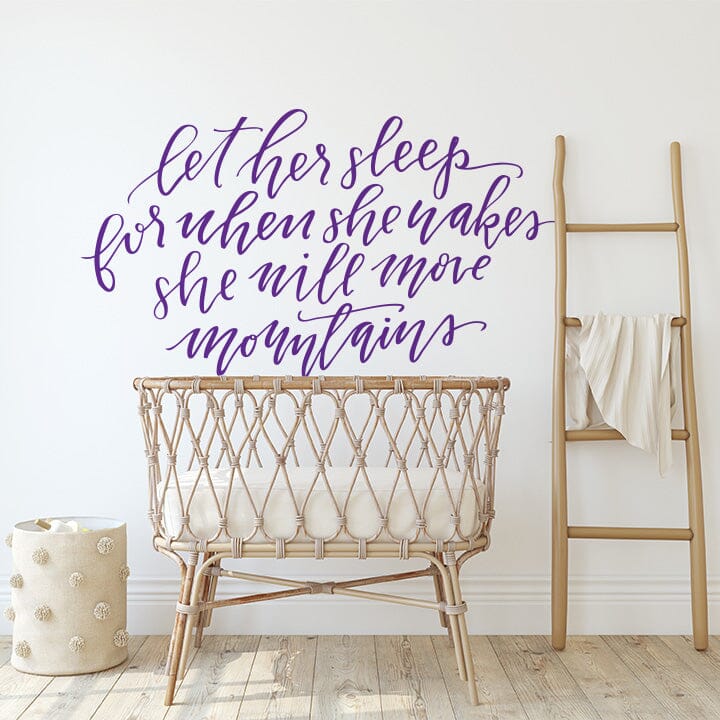 Let Her Sleep Wall Decal