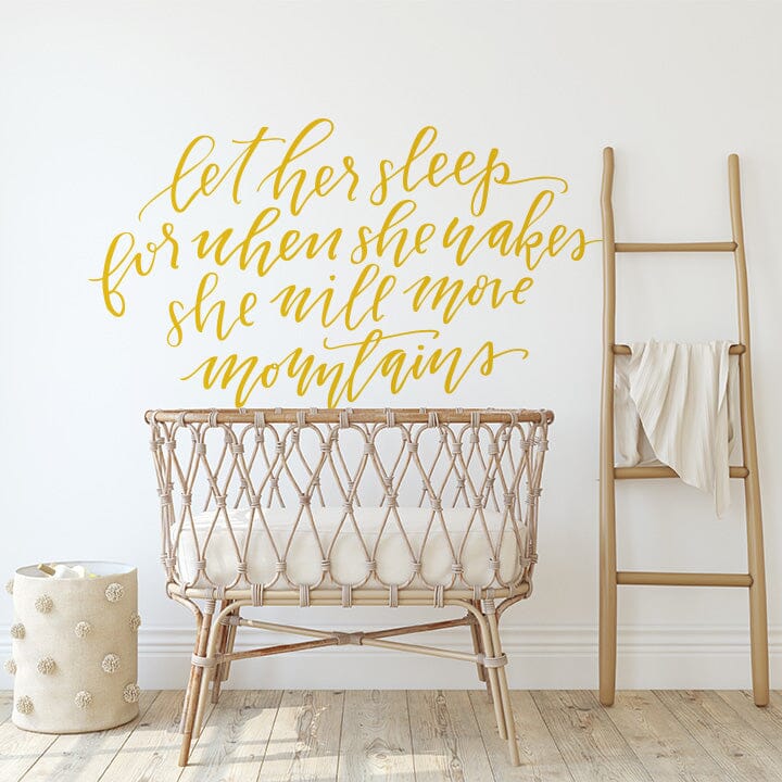 Let Her Sleep Wall Decal