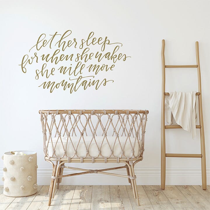 Let Her Sleep Wall Decal