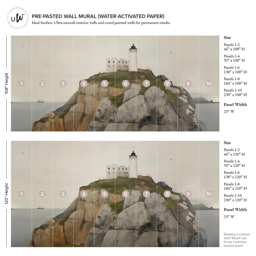 Lighthouse Wall Mural