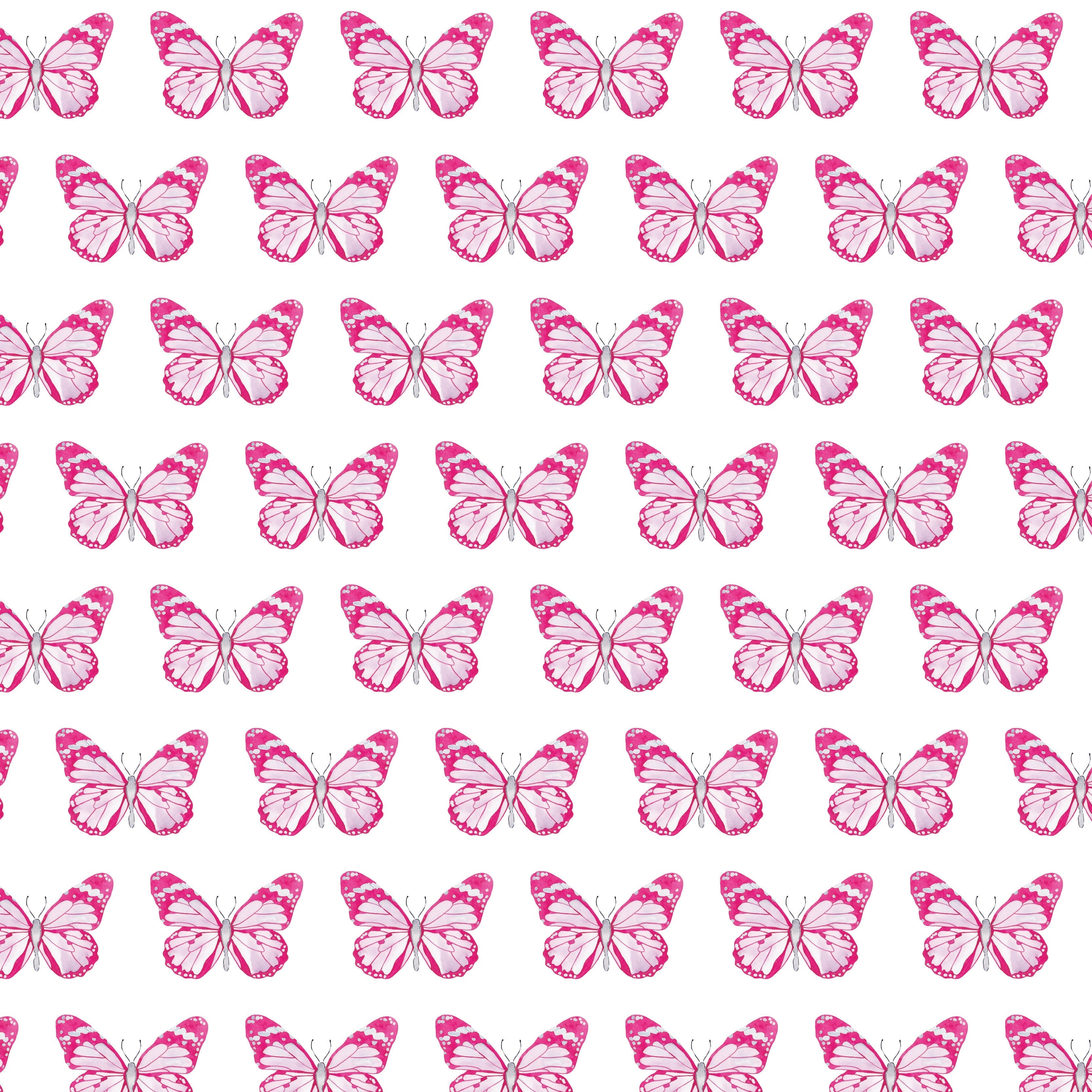 Alden Girls' Pima Cotton Pajama Pant Set - Cartie Butterflies