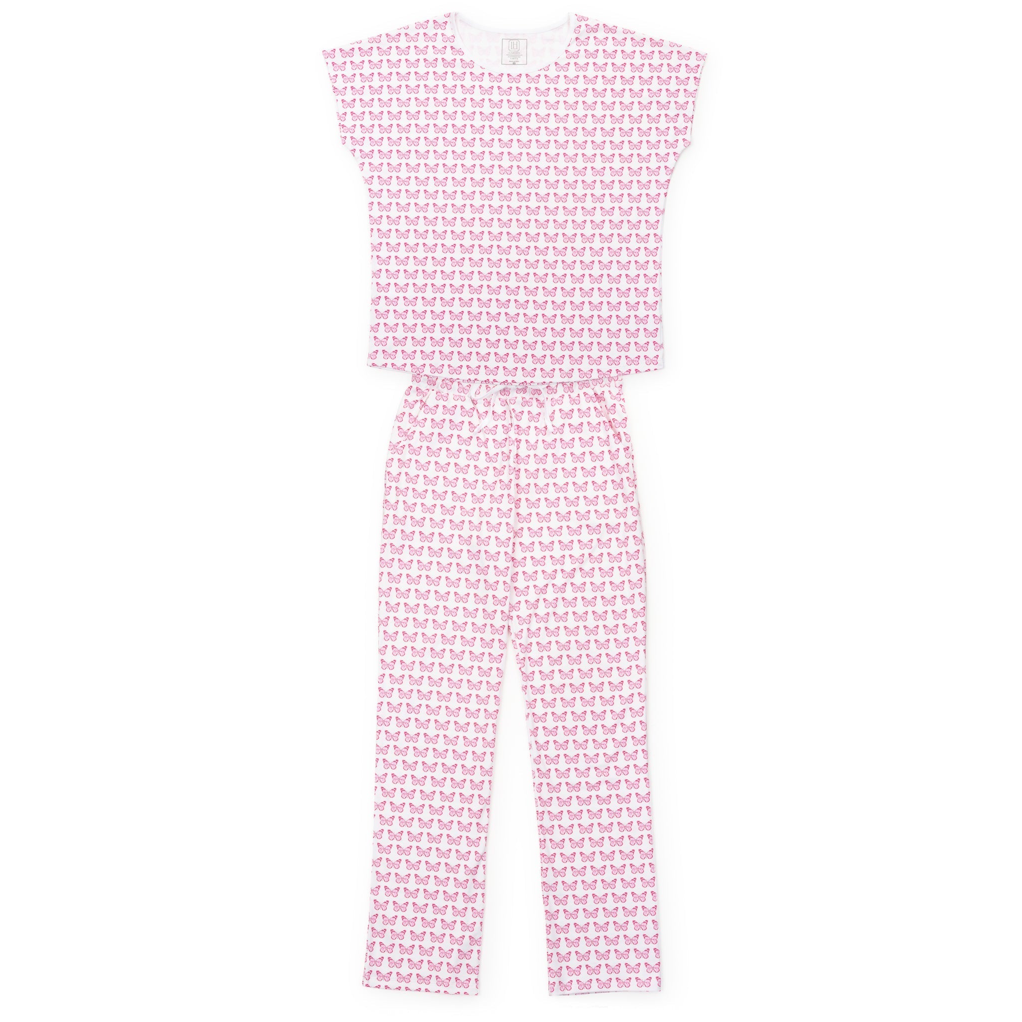Marcia Women's Pajama Pant Set - Cartie Butterflies