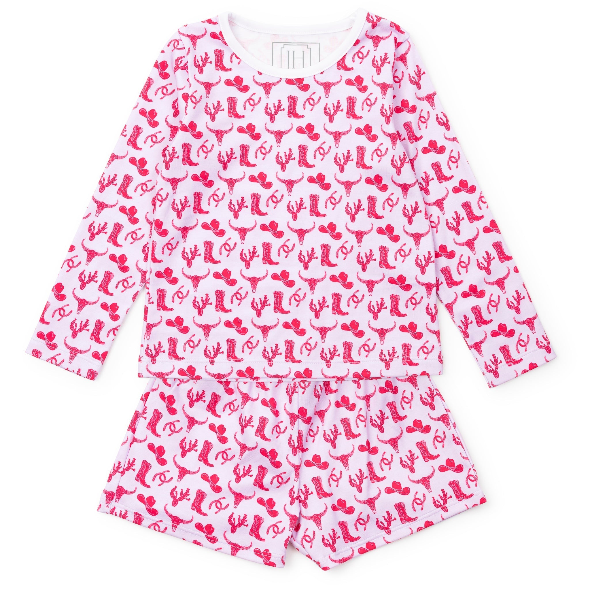Sophie Girls' Short Set - Wild West Pink