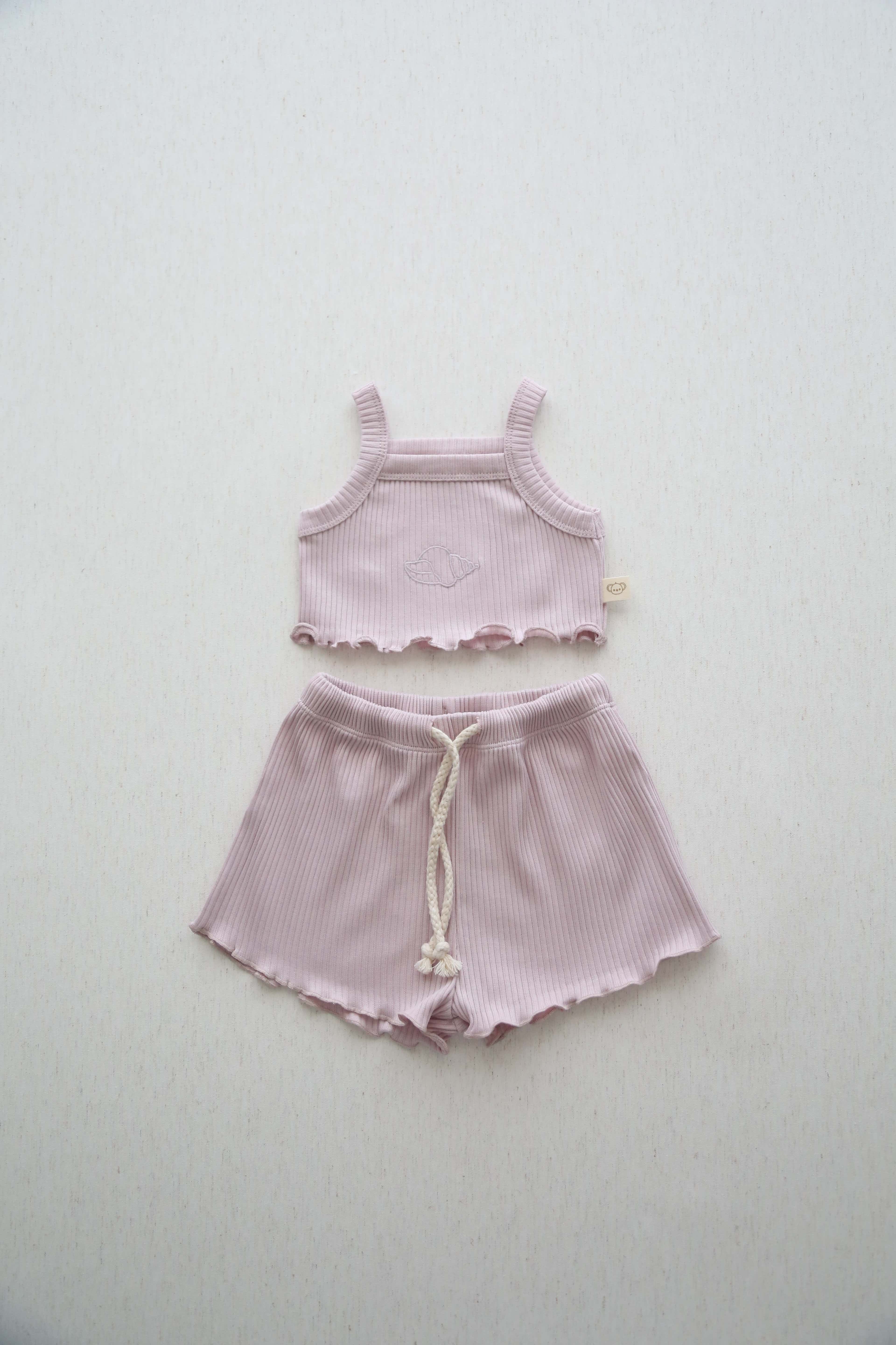 Lilac Crop-short Set