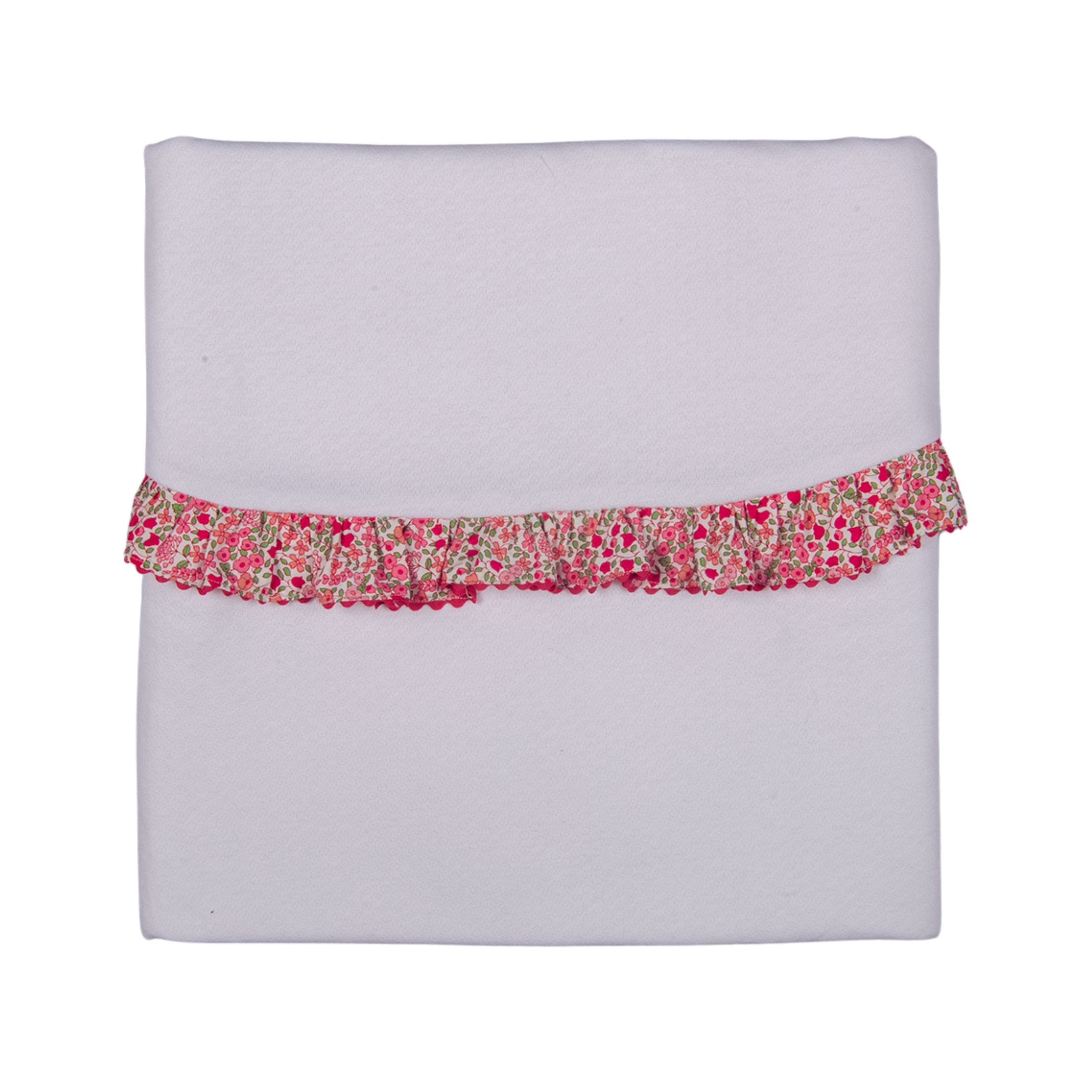 Lili Rose | Girls White Pointelle Cotton Blanket (80cm)