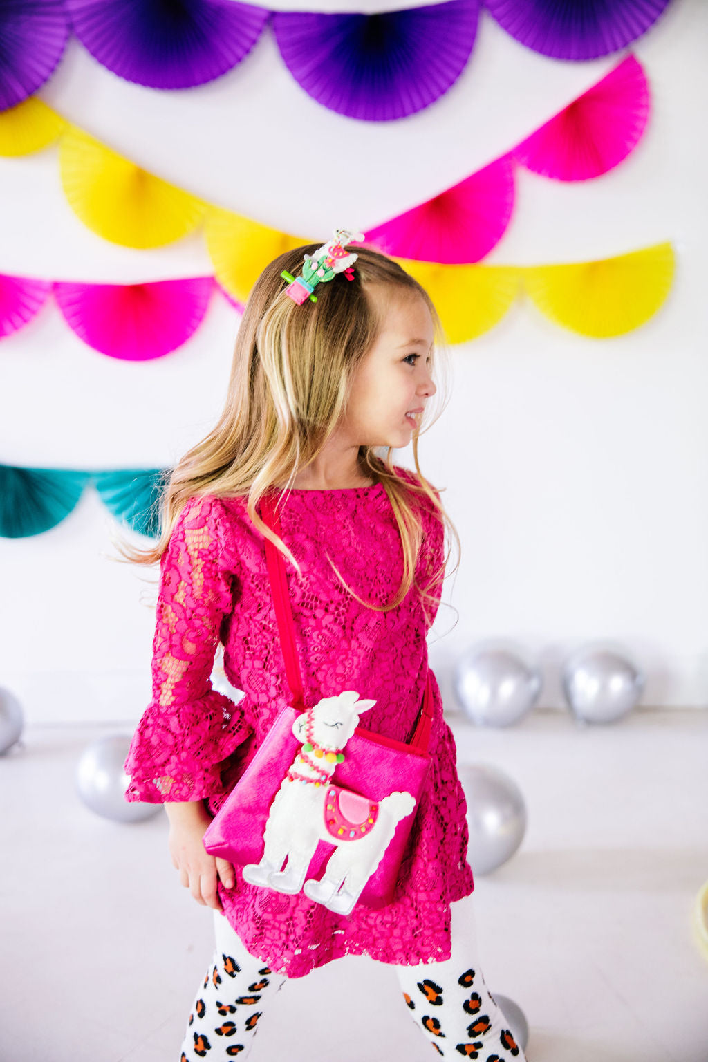 Princess & Castle Hair Clips- Pink And Purple