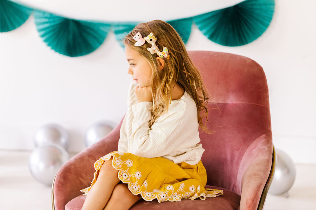 Bunny Hair Clips- Pink