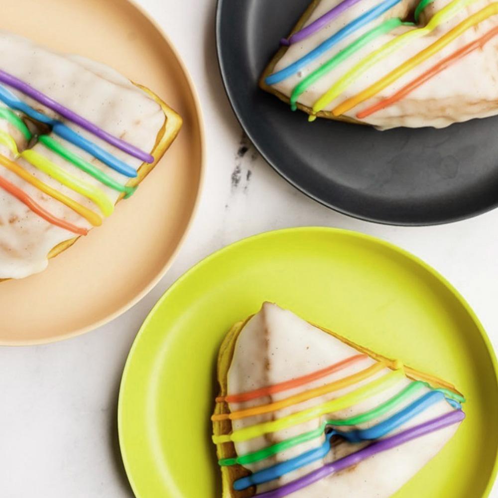 Bamboo Kids Plate - Set Of 4 - Lime