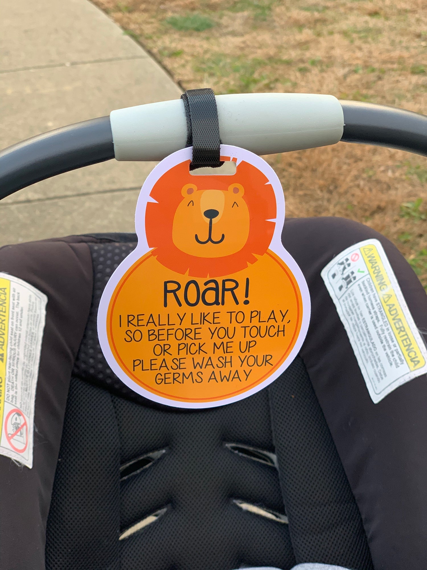 Lion No Touching Tag