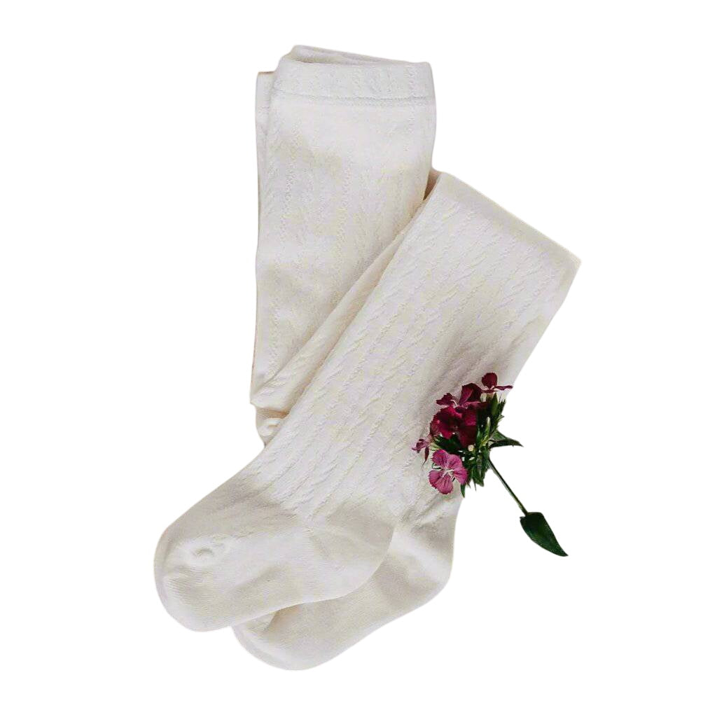 Little Love Bug Cable Knit Tights