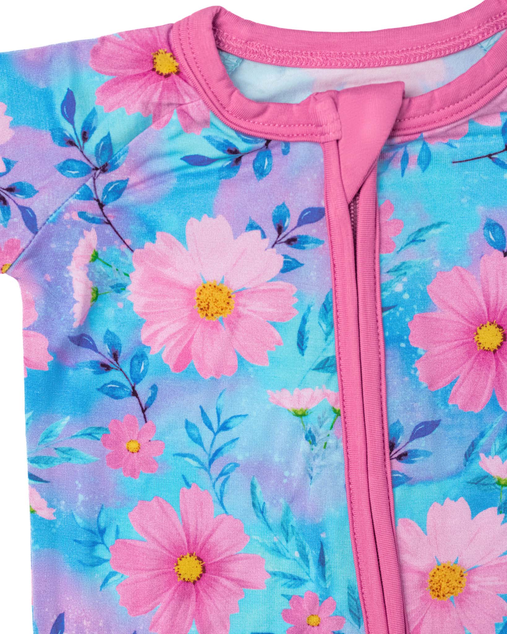 Dreamy Cosmos | Convertible Bamboo Zipper Baby Pajamas